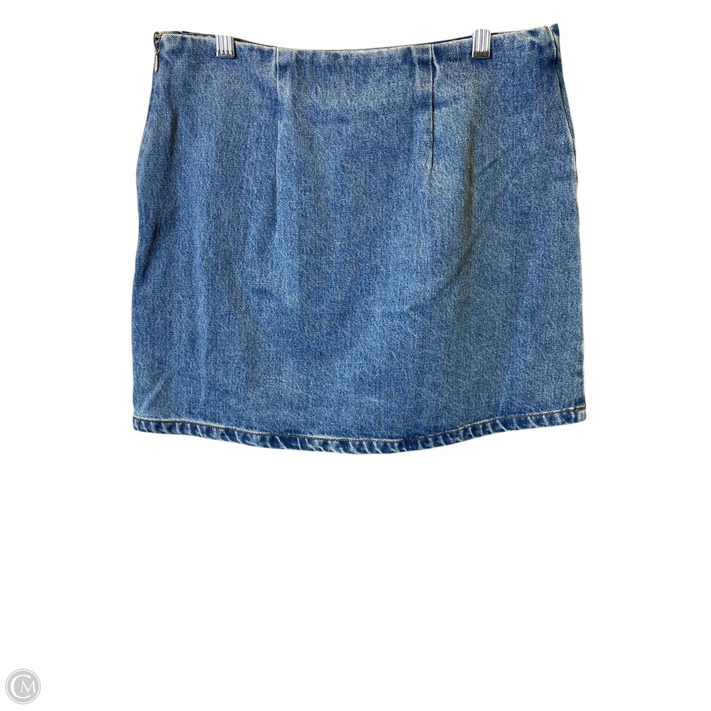 Skirt Mini & Short By Future Collective In Blue Denim, Size: 4