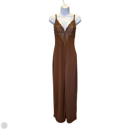 Jumpsuit By Clothes Mentor In Brown, Size: L