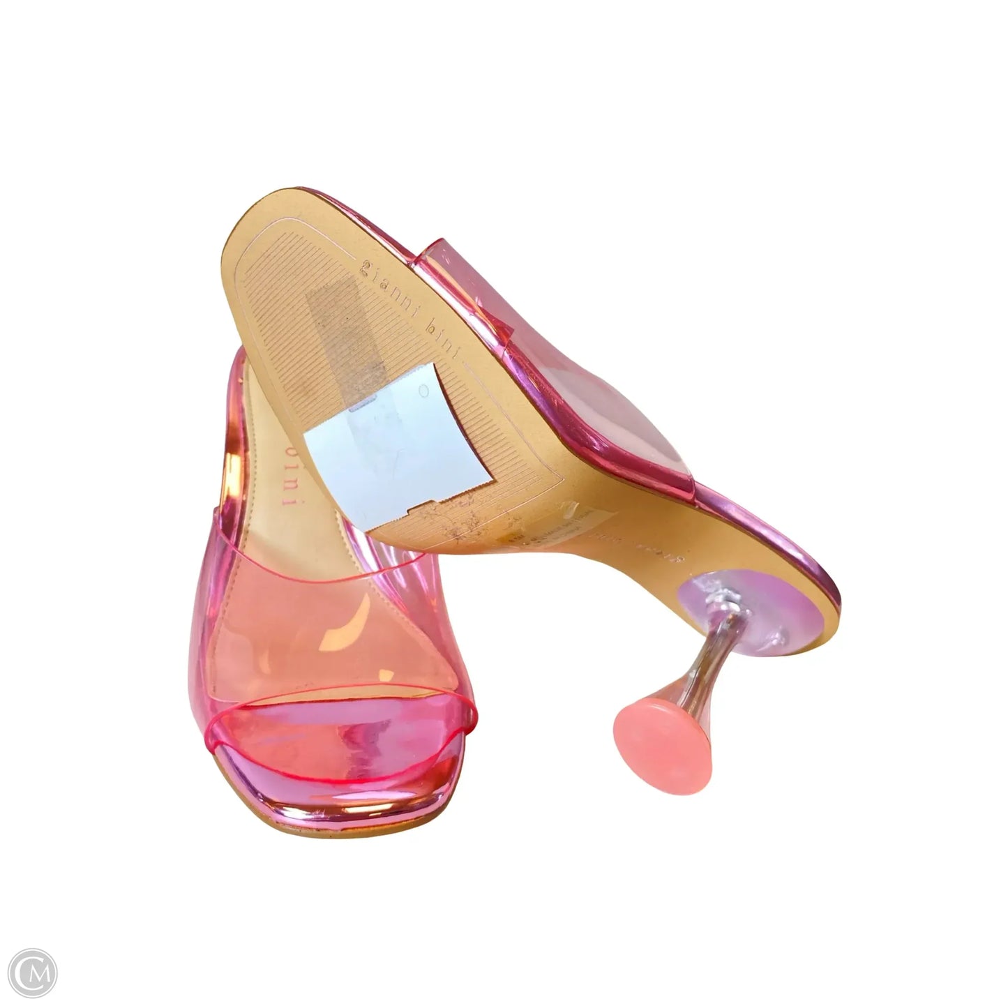 Sandals Heels Stiletto By Gianni Bini In Pink, Size: 8.5