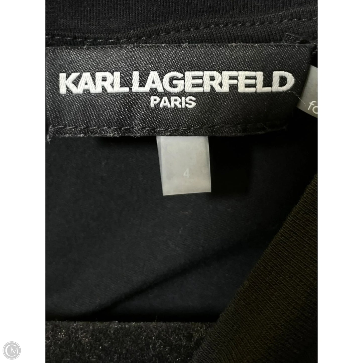 Dress Designer By Karl Lagerfeld In Black, Size: 4