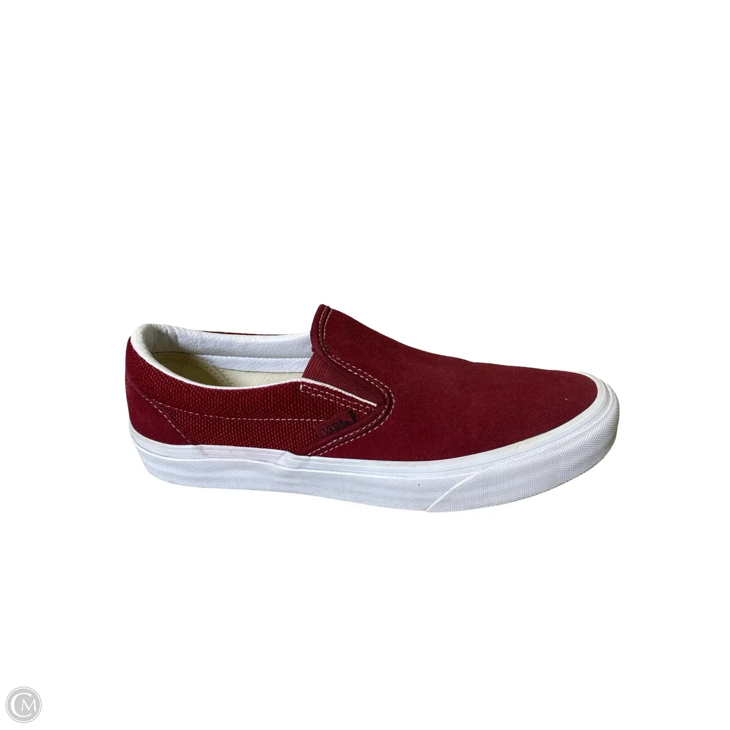 Shoes Flats By Vans In Maroon, Size: 10