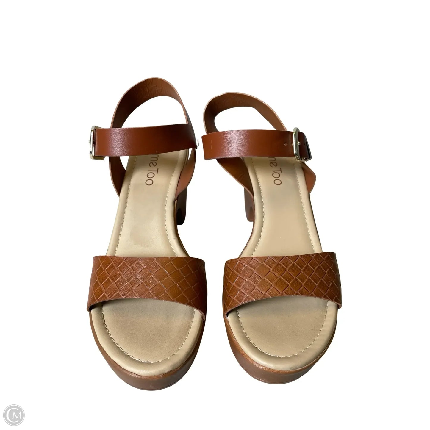 Sandals Heels Block By Me Too In Brown, Size: 8