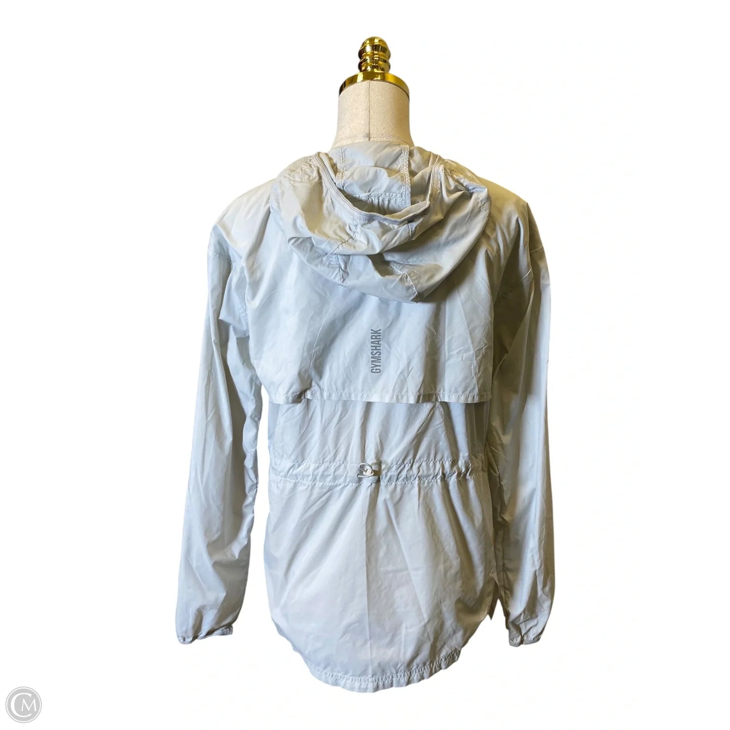 Jacket Windbreaker By Gym Shark In Grey, Size: S