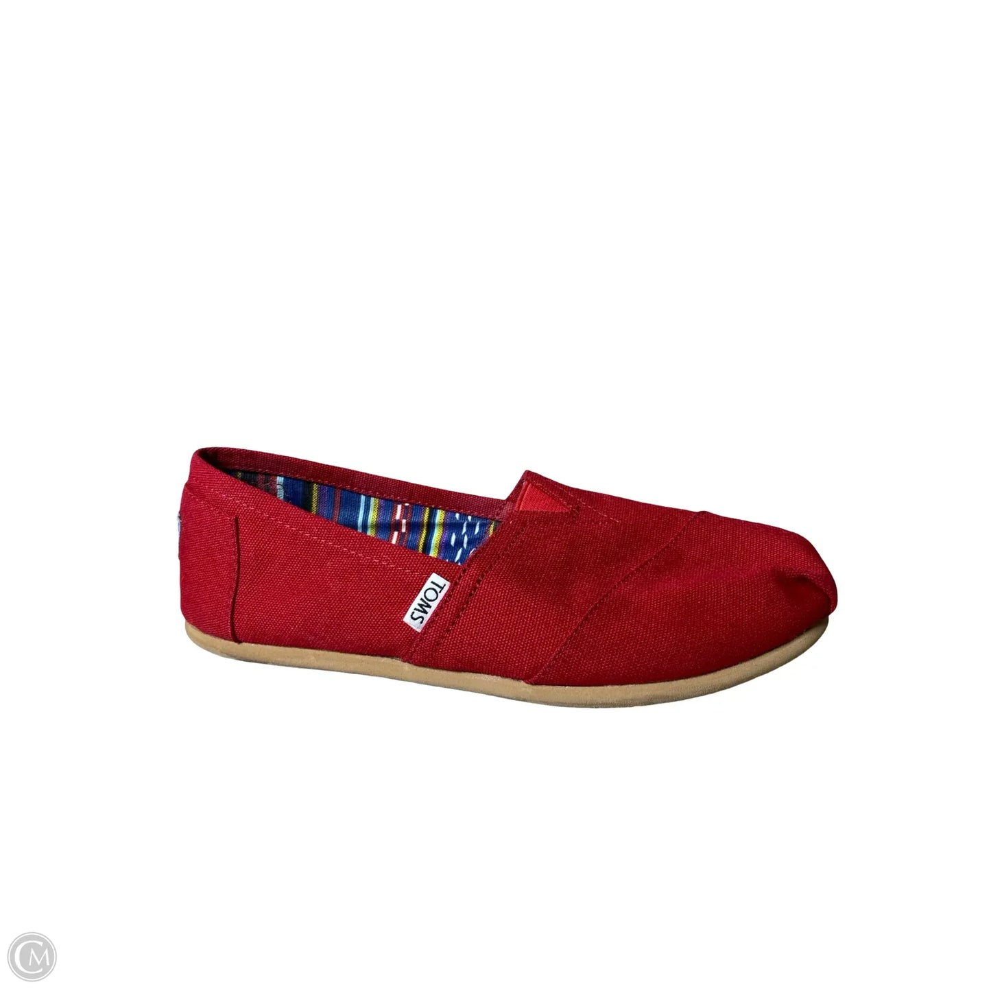 Shoes Flats By Toms In Red, Size: 8.5