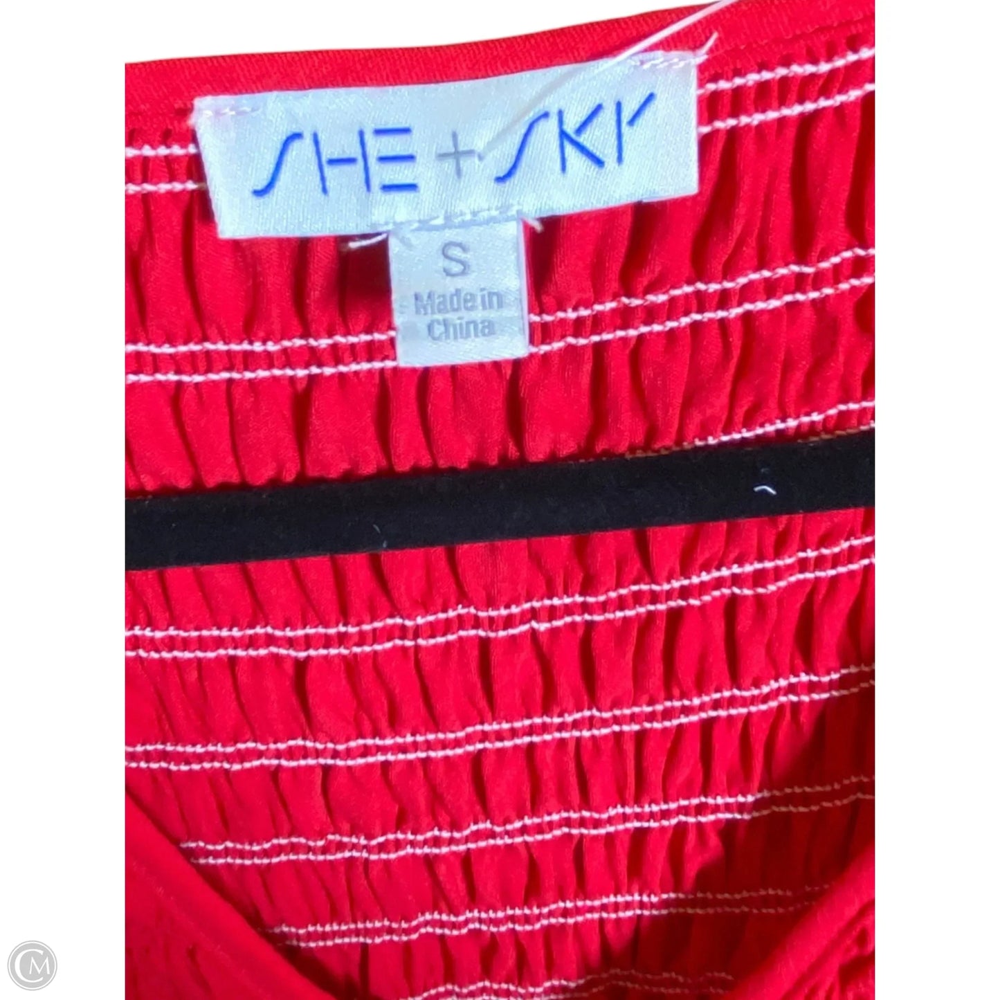 Dress Casual Short By She + Sky In Red, Size: S