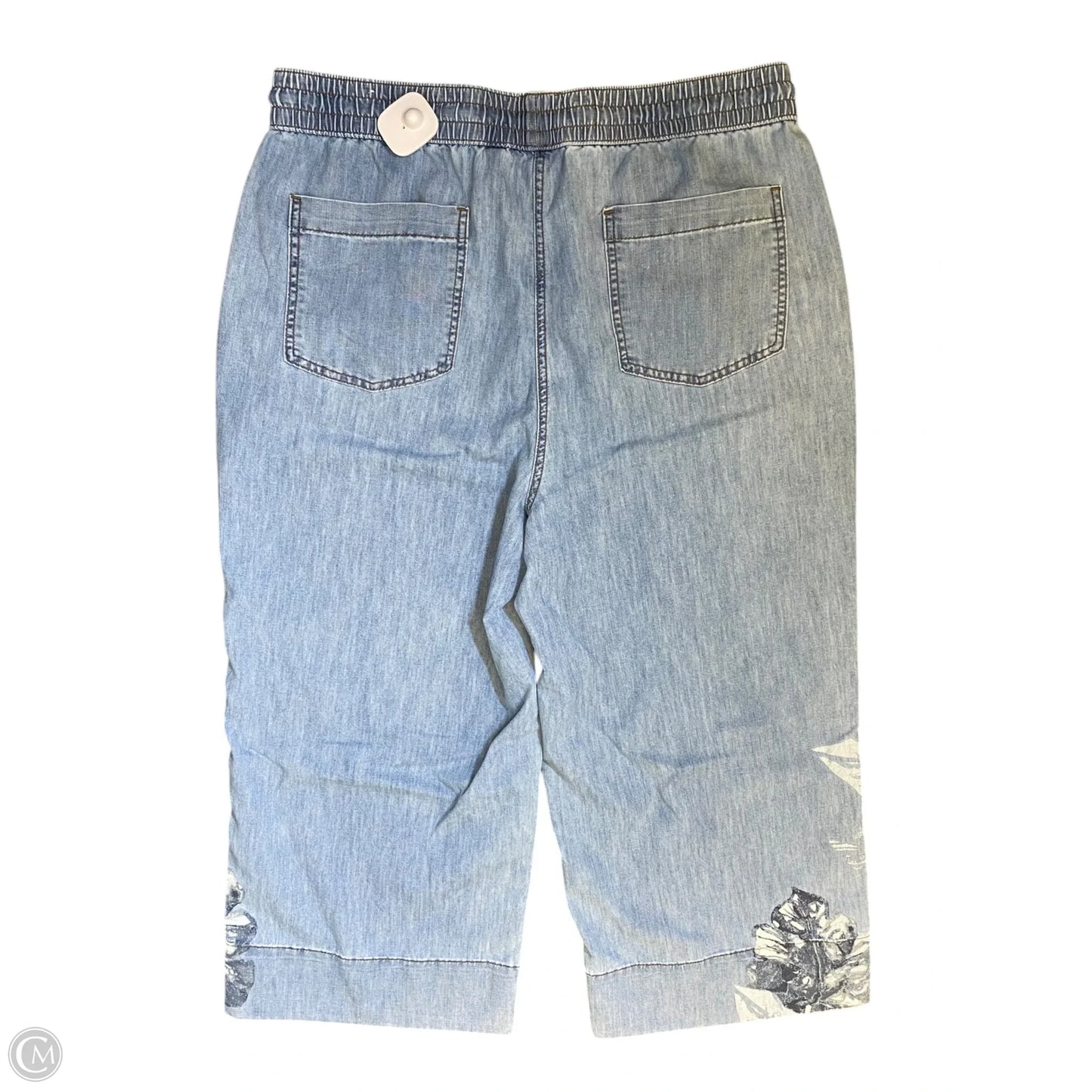 Jeans Wide Leg By Chicos In Blue Denim, Size: 12