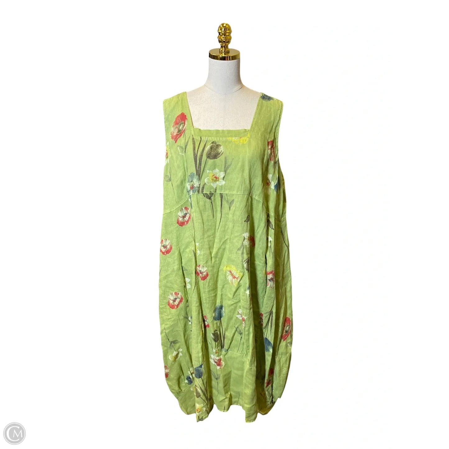 Dress Casual Midi By Clothes Mentor In Floral Print, Size: Xl