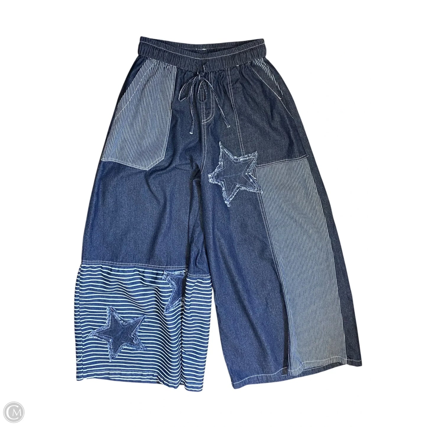 Jeans Wide Leg By Clothes Mentor In Blue Denim, Size: M
