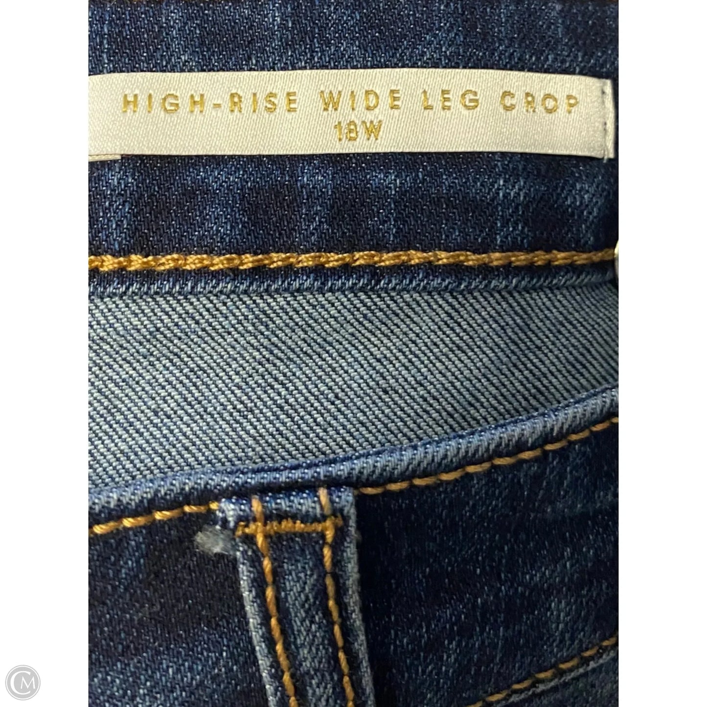 Jeans Cropped By Crown And Ivy In Blue Denim, Size: 18