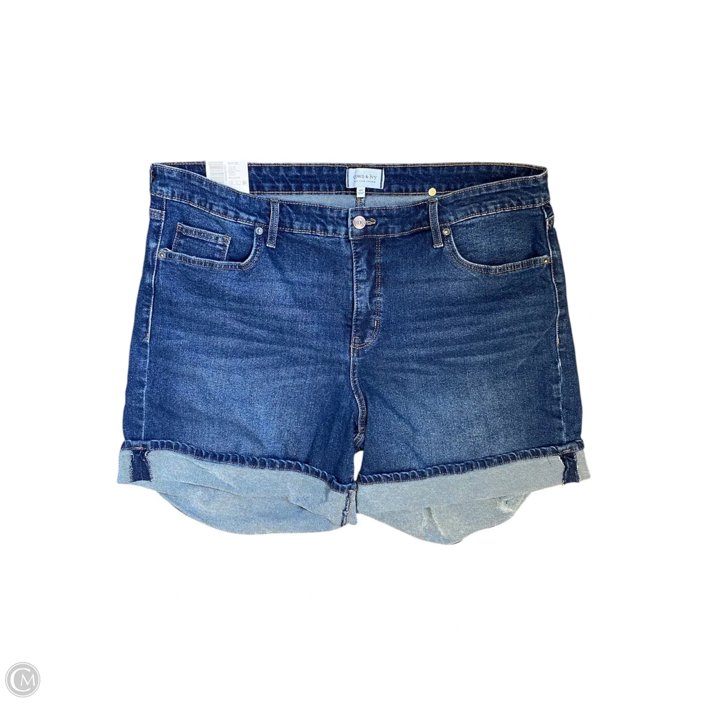 Shorts By Crown And Ivy In Blue Denim, Size: 18