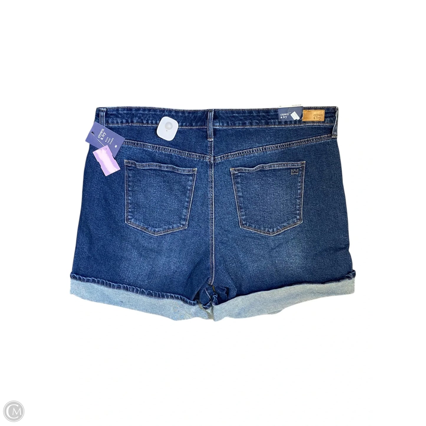 Shorts By Crown And Ivy In Blue Denim, Size: 18