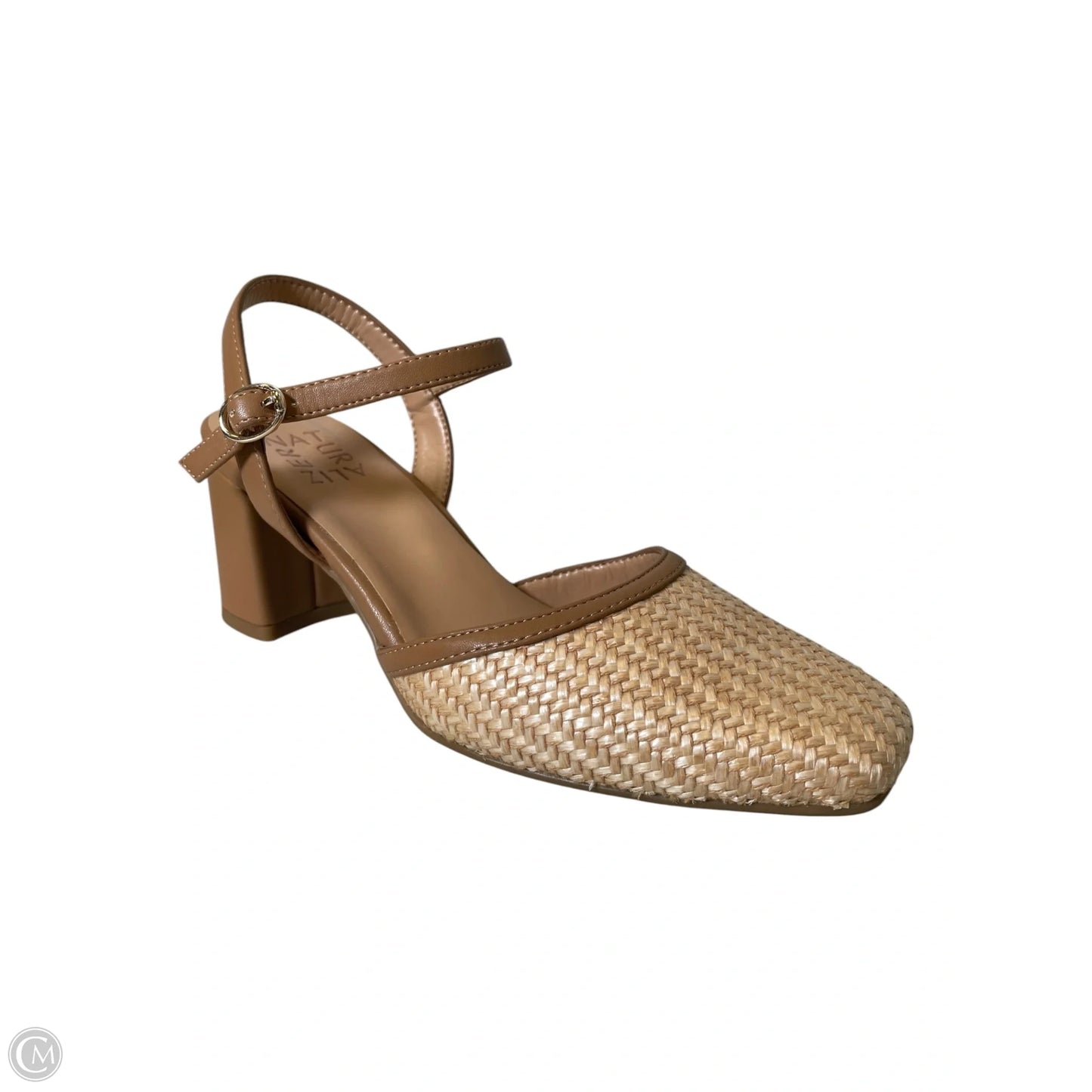 Sandals Designer By Stuart Weitzman In Beige, Size: 6.5