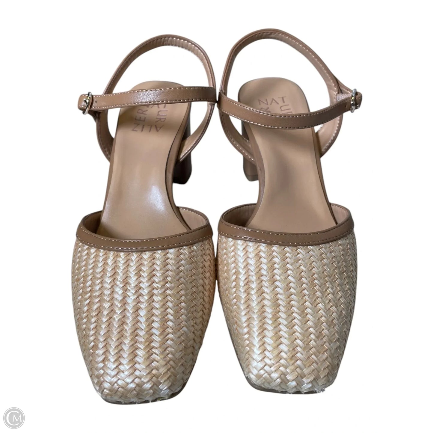 Sandals Designer By Stuart Weitzman In Beige, Size: 6.5