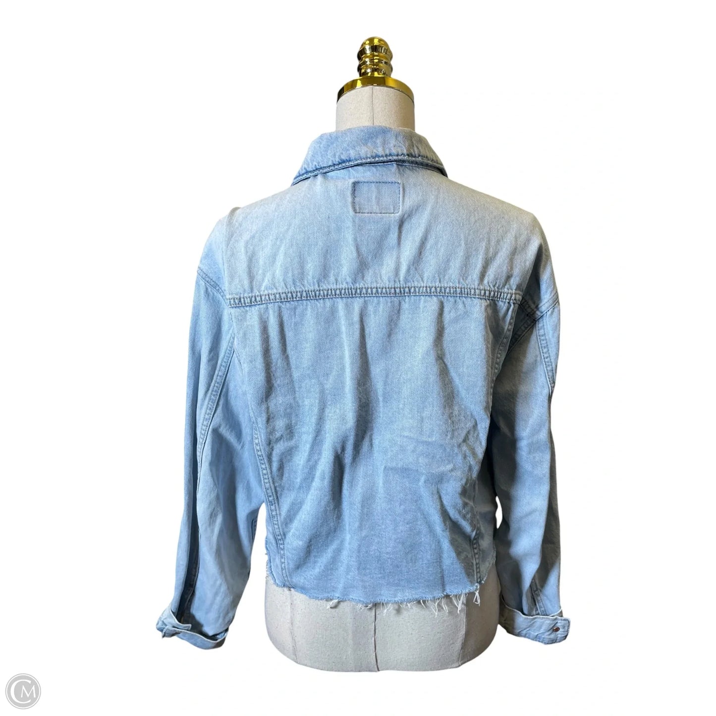 Jacket Denim By American Eagle In Blue Denim, Size: M