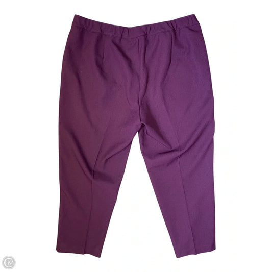 Pants Cropped By Clothes Mentor In Purple, Size: 20