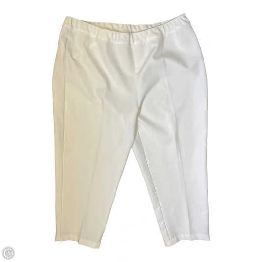 Pants Cropped By Clothes Mentor In White, Size: 20