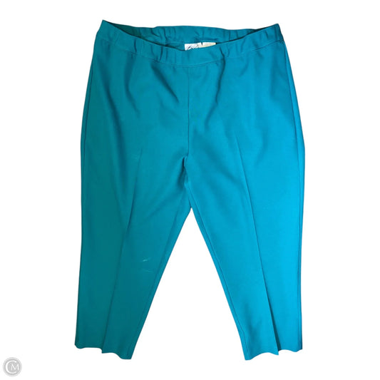 Pants Cropped By Clothes Mentor In Teal, Size: 20