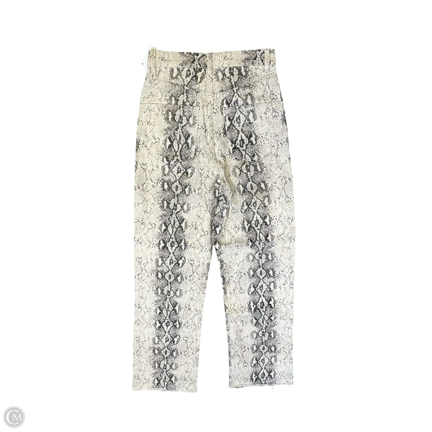 Jeans Straight By Zara In Snakeskin Print, Size: 2