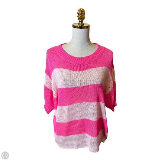 Top Short Sleeve By Bibi In Pink, Size: M