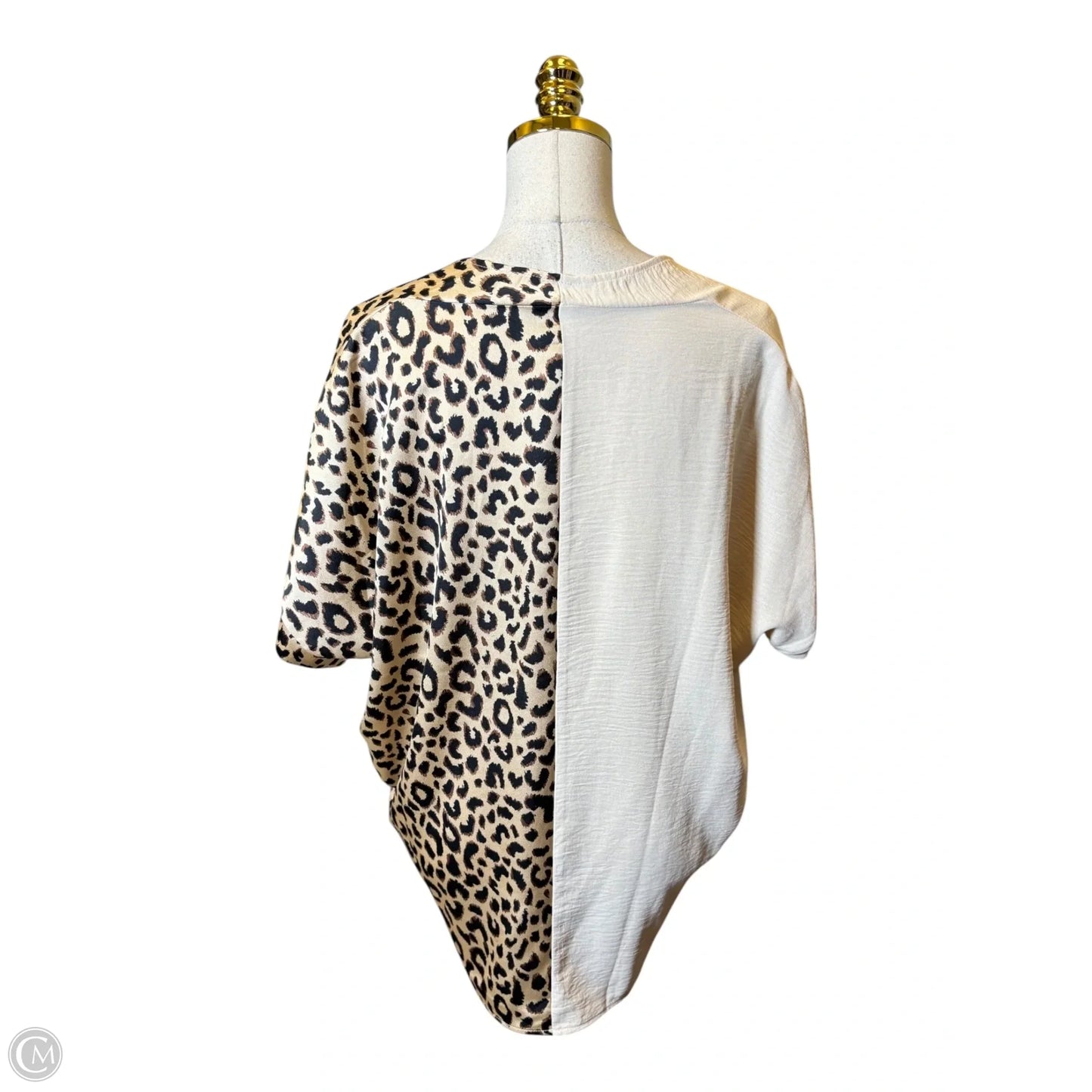 Top Short Sleeve By Jodifl In Animal Print, Size: M
