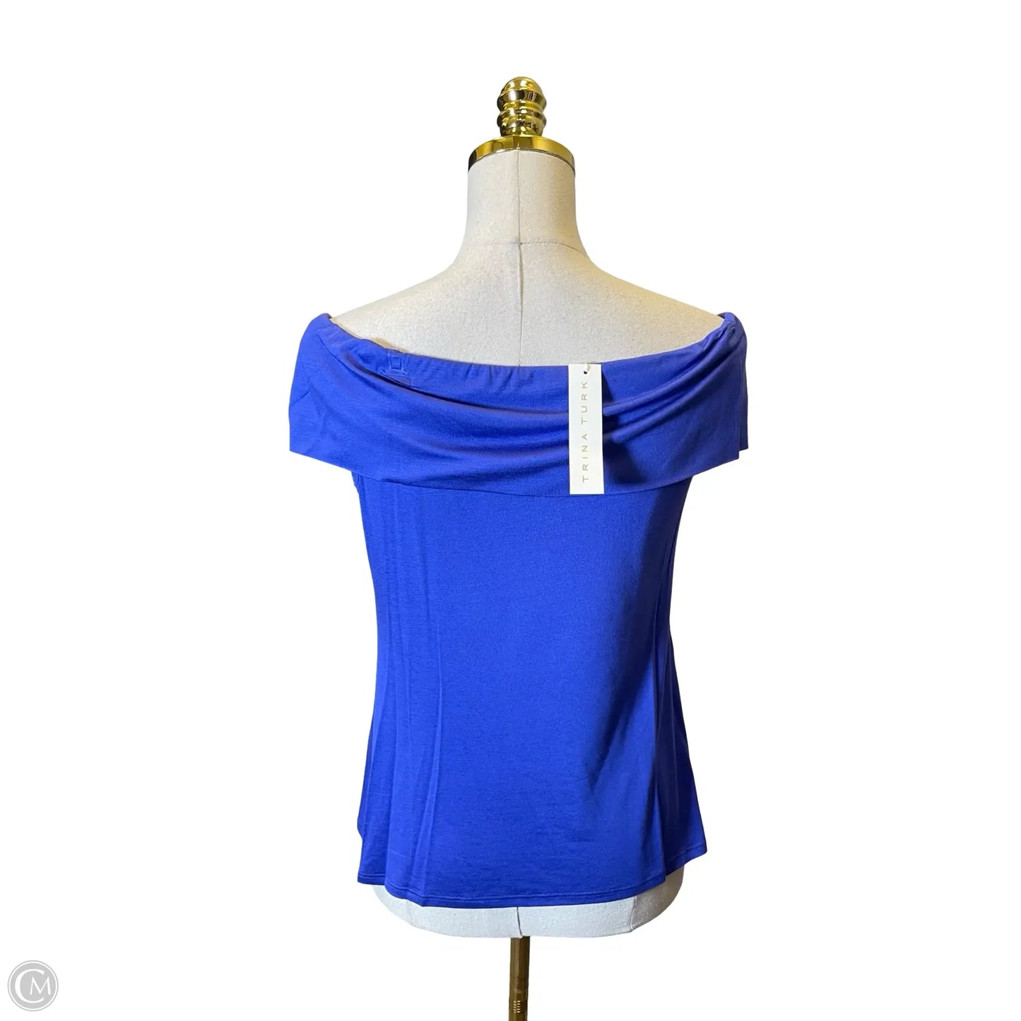 Top Short Sleeve By Trina Turk In Blue, Size: M