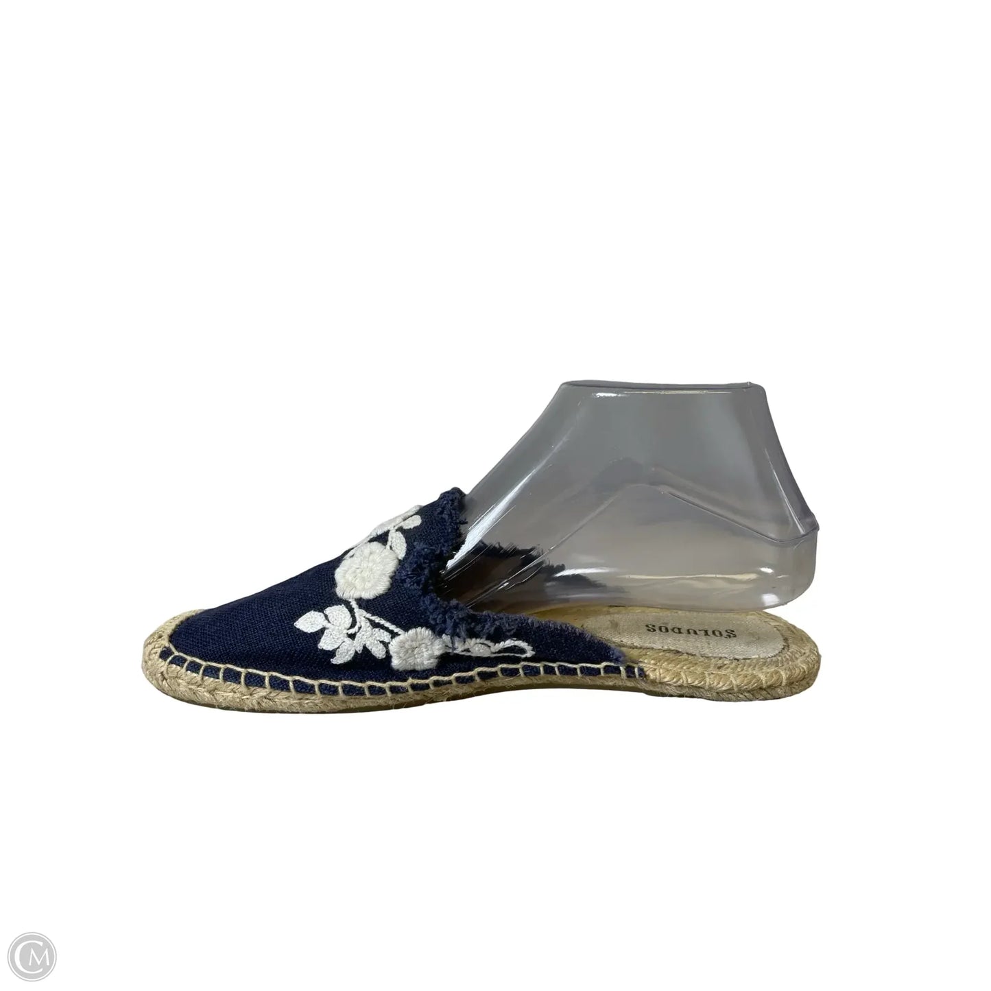 Sandals Flats By Soludos In Blue & White, Size: 8