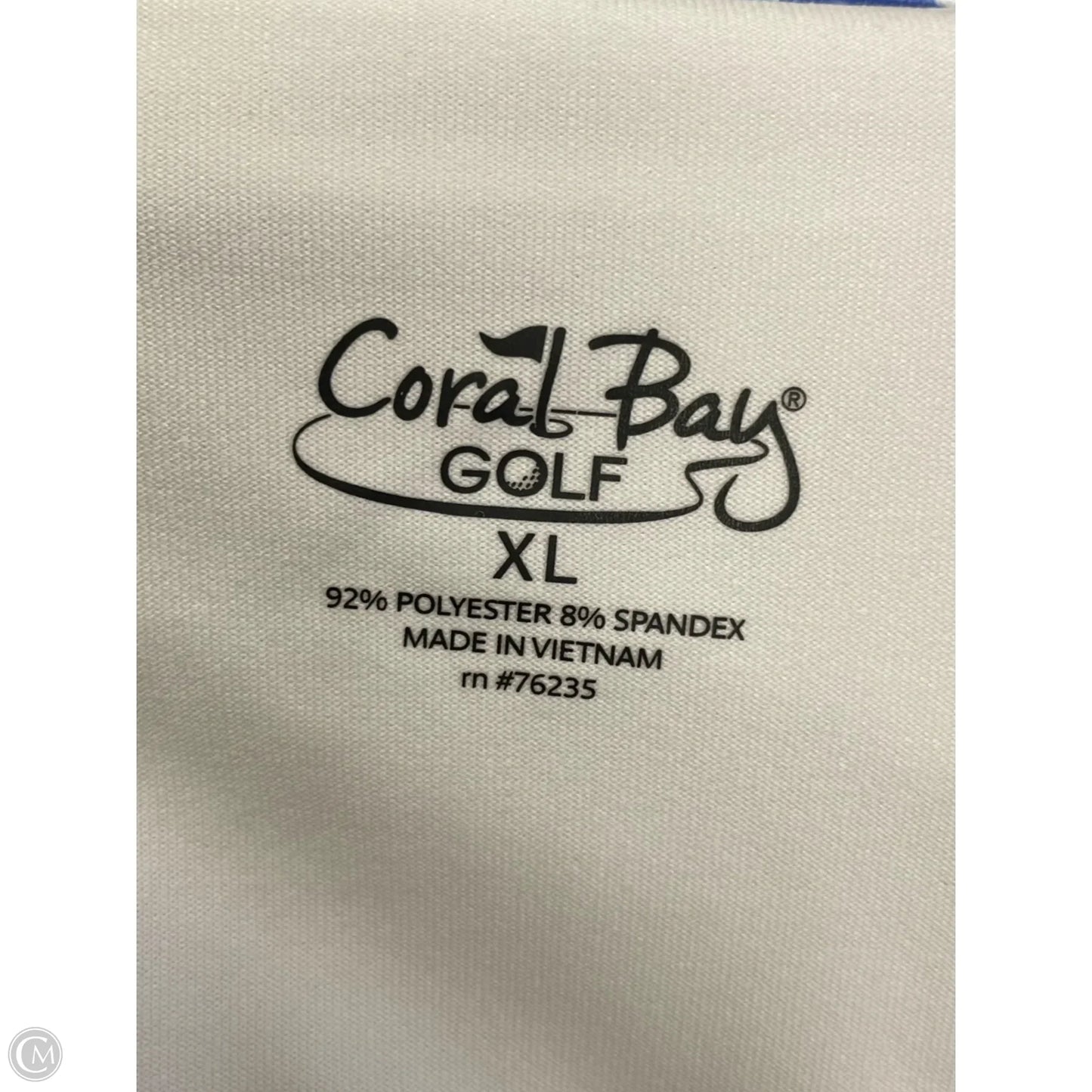 Skort By Coral Bay In Blue & White, Size: Xl