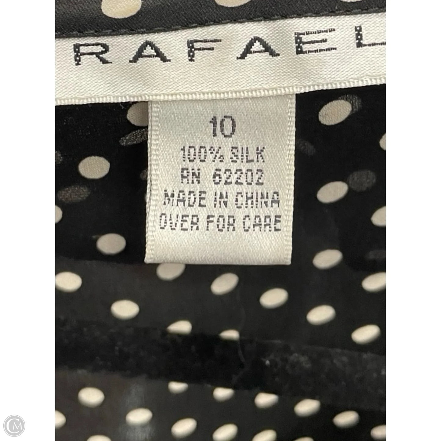 Top 3/4 Sleeve By Clothes Mentor In Polkadot Pattern, Size: 10