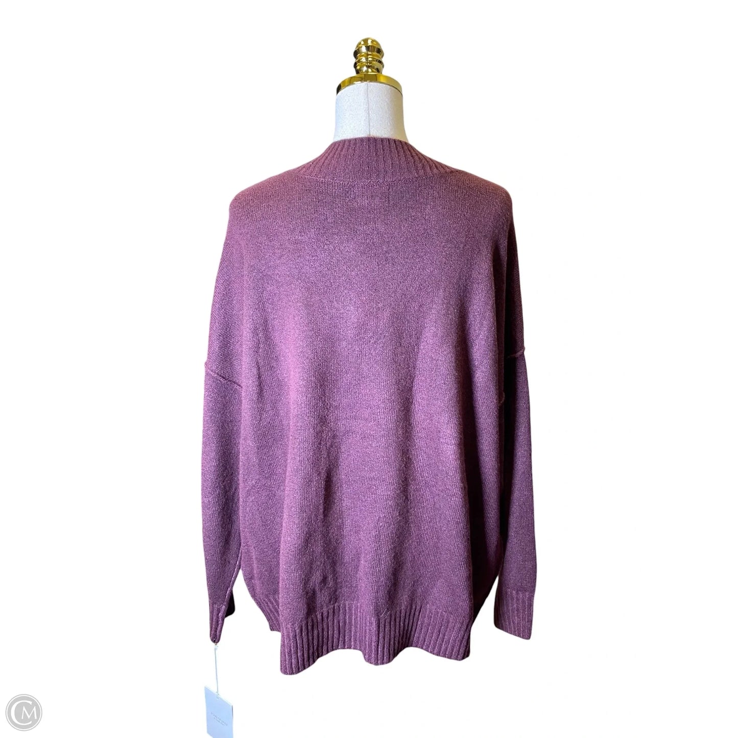 Sweater By Clothes Mentor In Maroon, Size: L