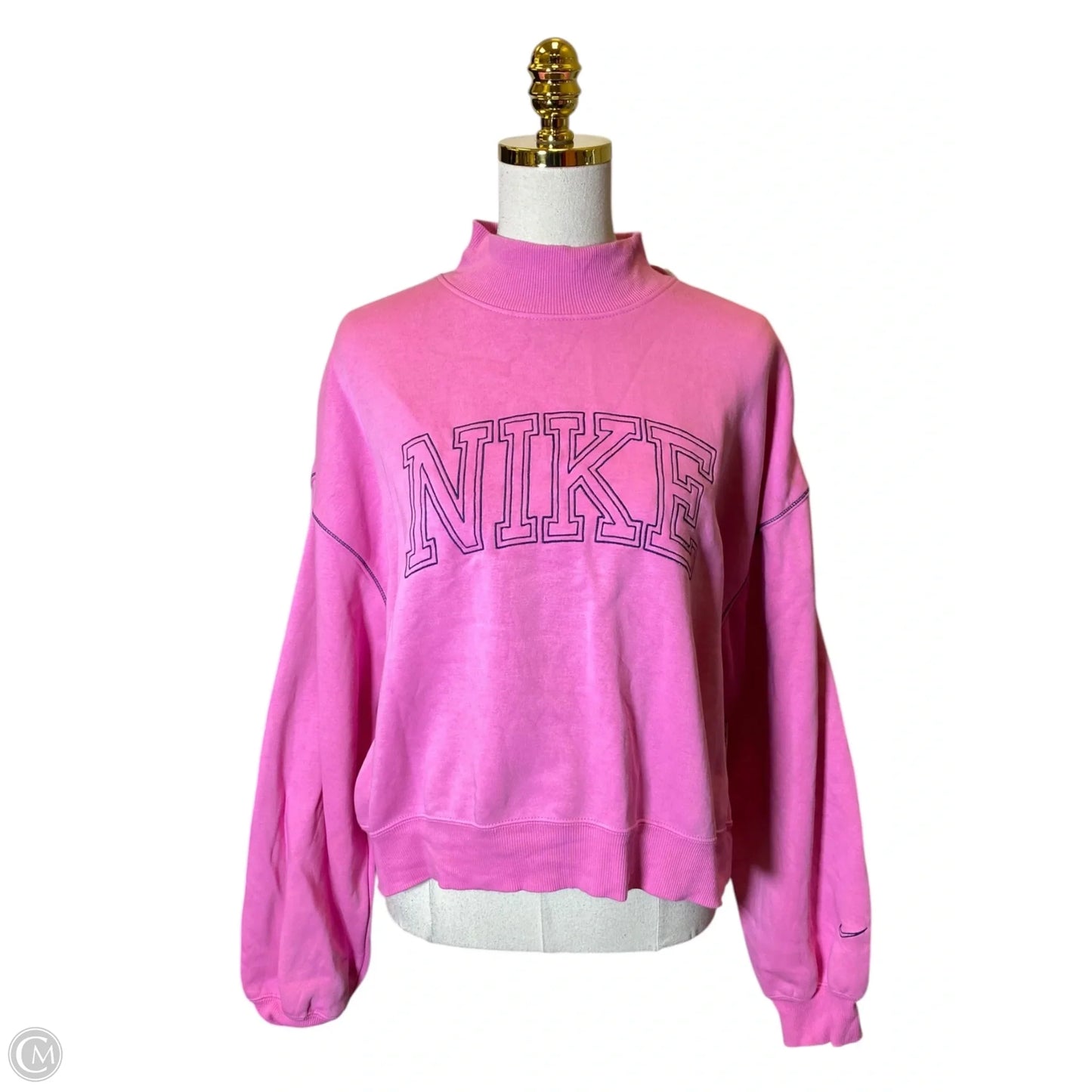 Sweater By Nike In Pink, Size: L