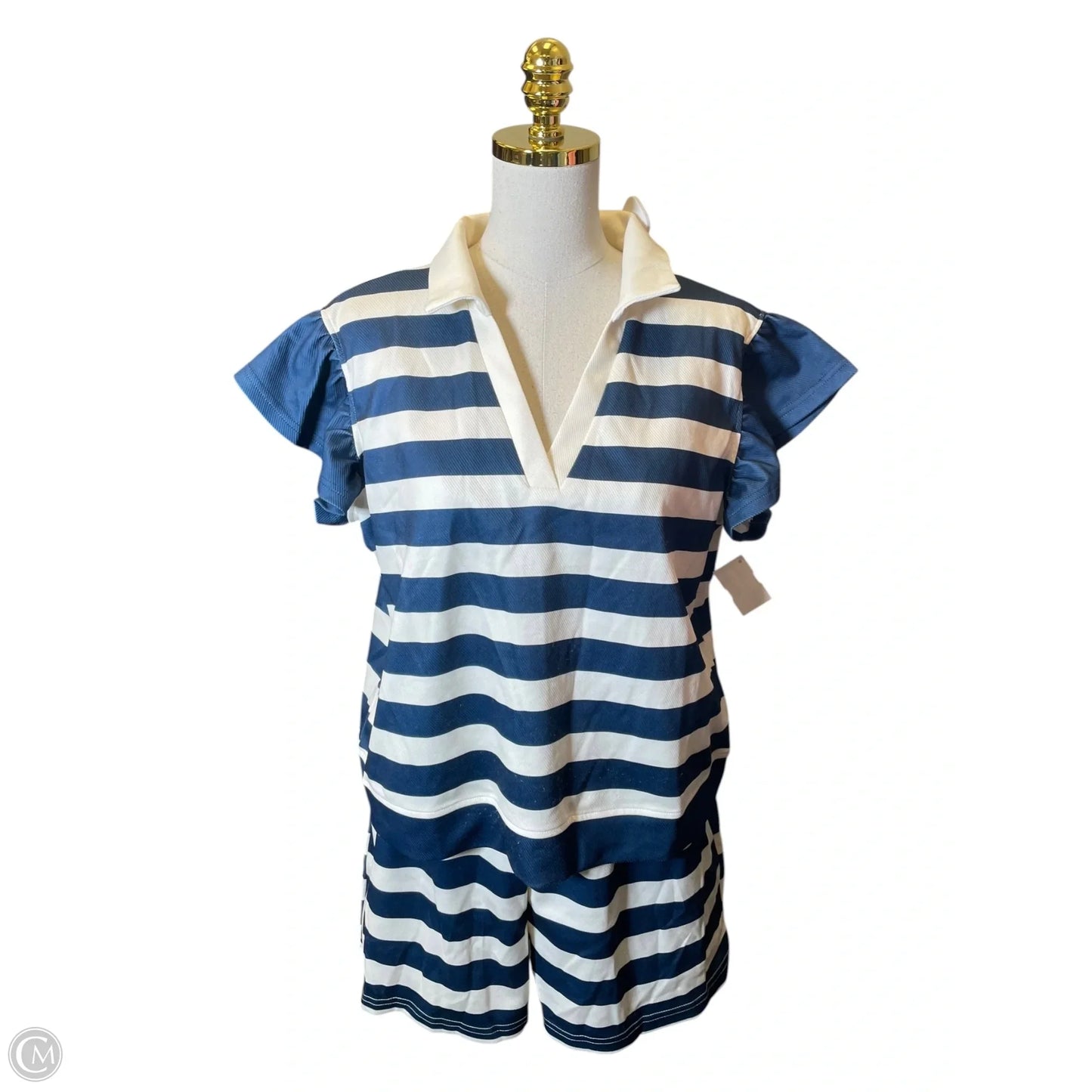 Lounge Set Shorts By Clothes Mentor In Striped Pattern, Size: L