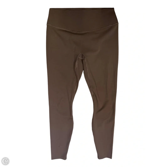 Athletic Leggings By Fabletics In Brown, Size: L