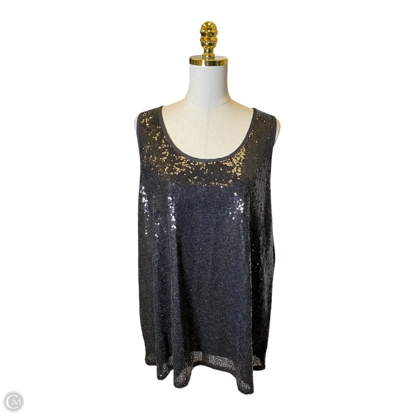 Top Sleeveless By Lane Bryant In Black, Size: 22