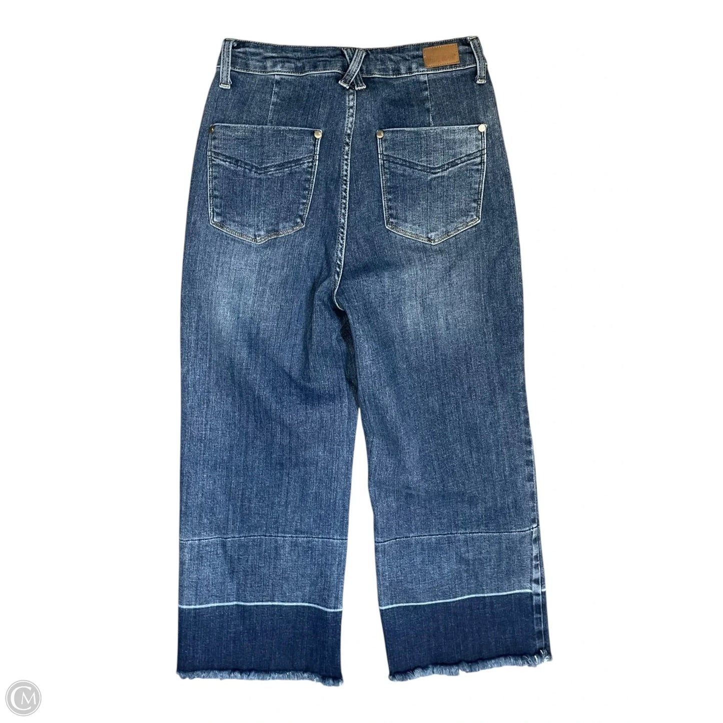 Jeans Cropped By Judy Blue In Blue Denim, Size: 6