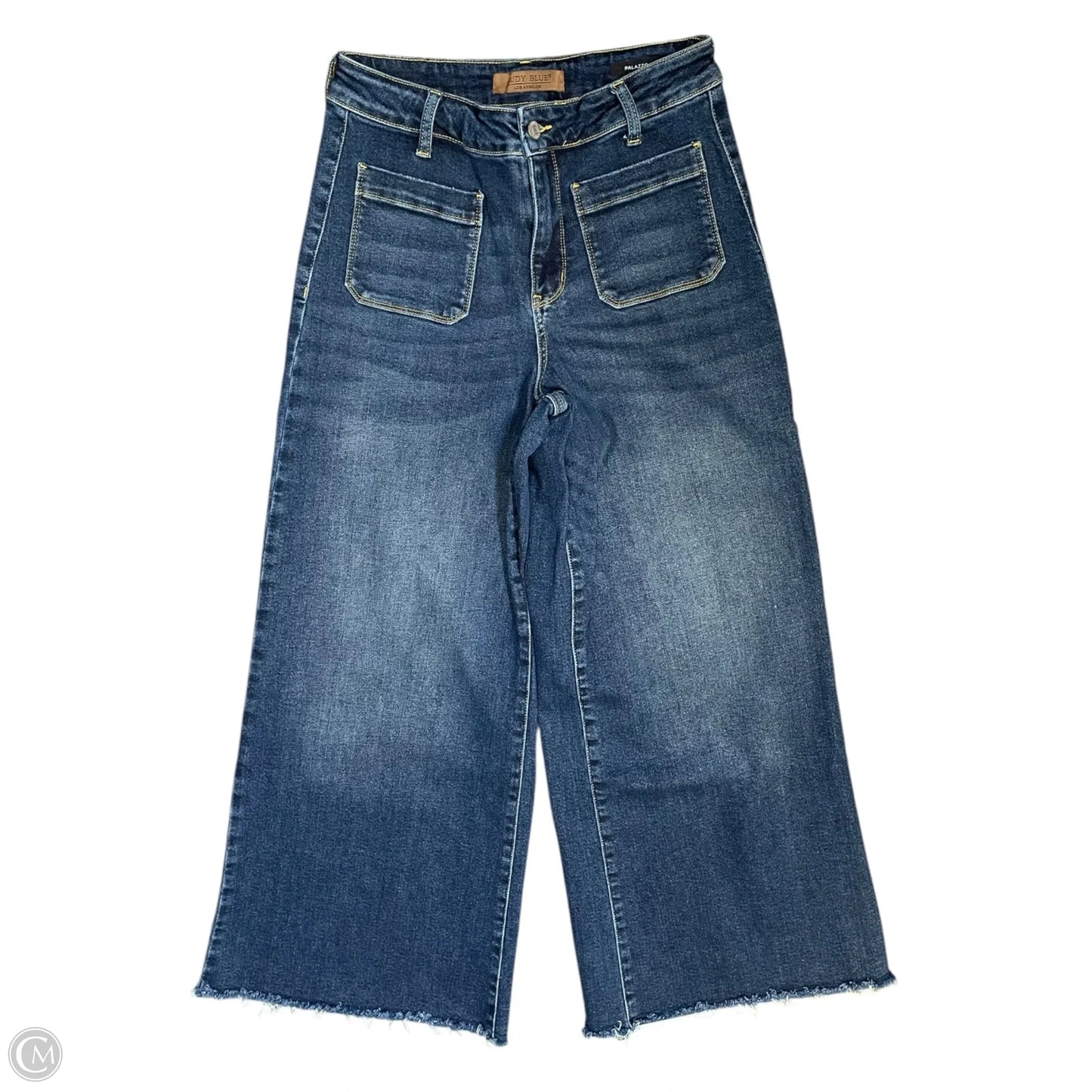 Jeans Wide Leg By Judy Blue In Blue Denim, Size: 8