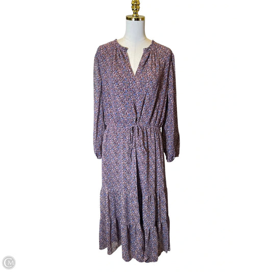 Dress Casual Maxi By Ann Taylor In Floral Print, Size: Xxl
