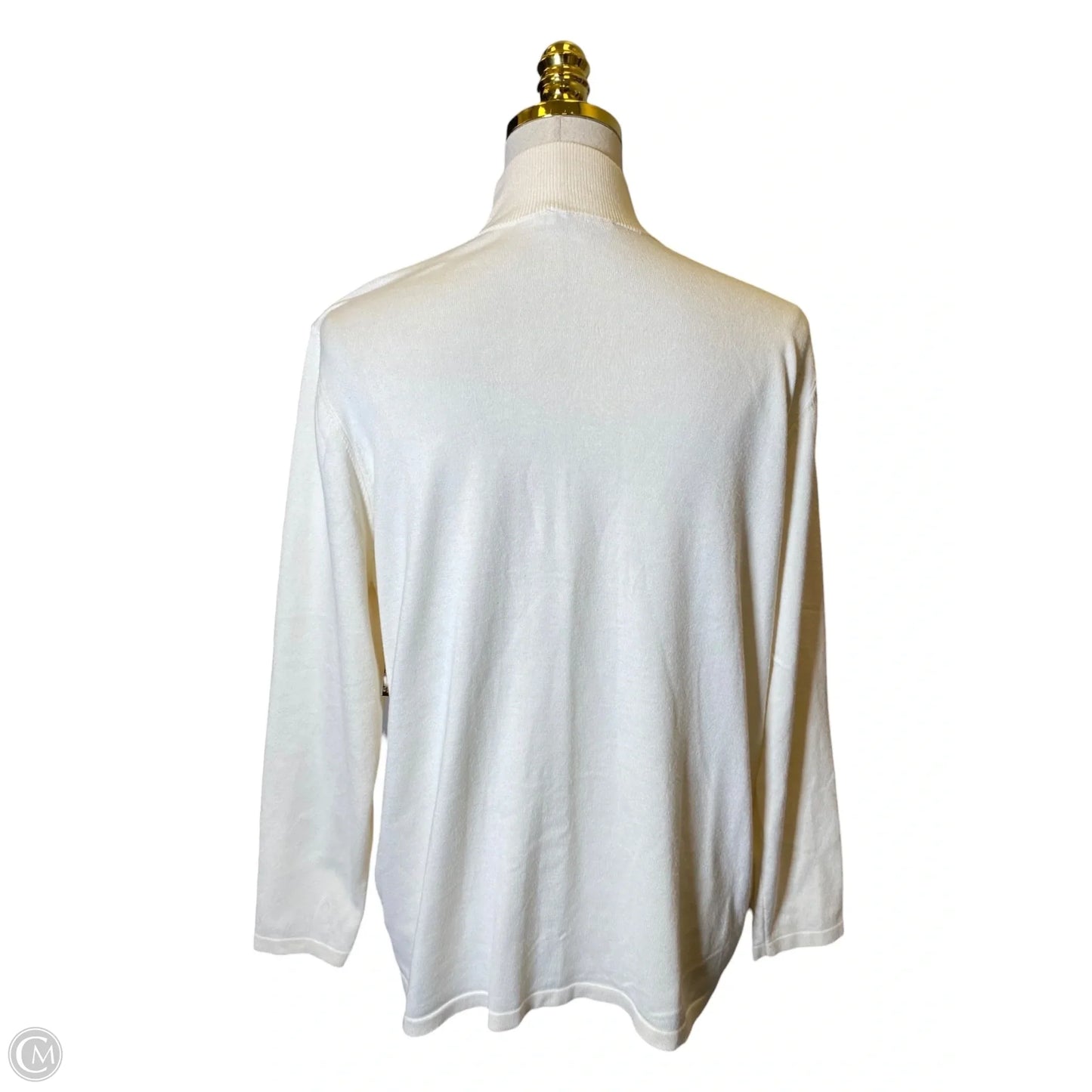 Sweater By Chicos In Cream, Size: Xl