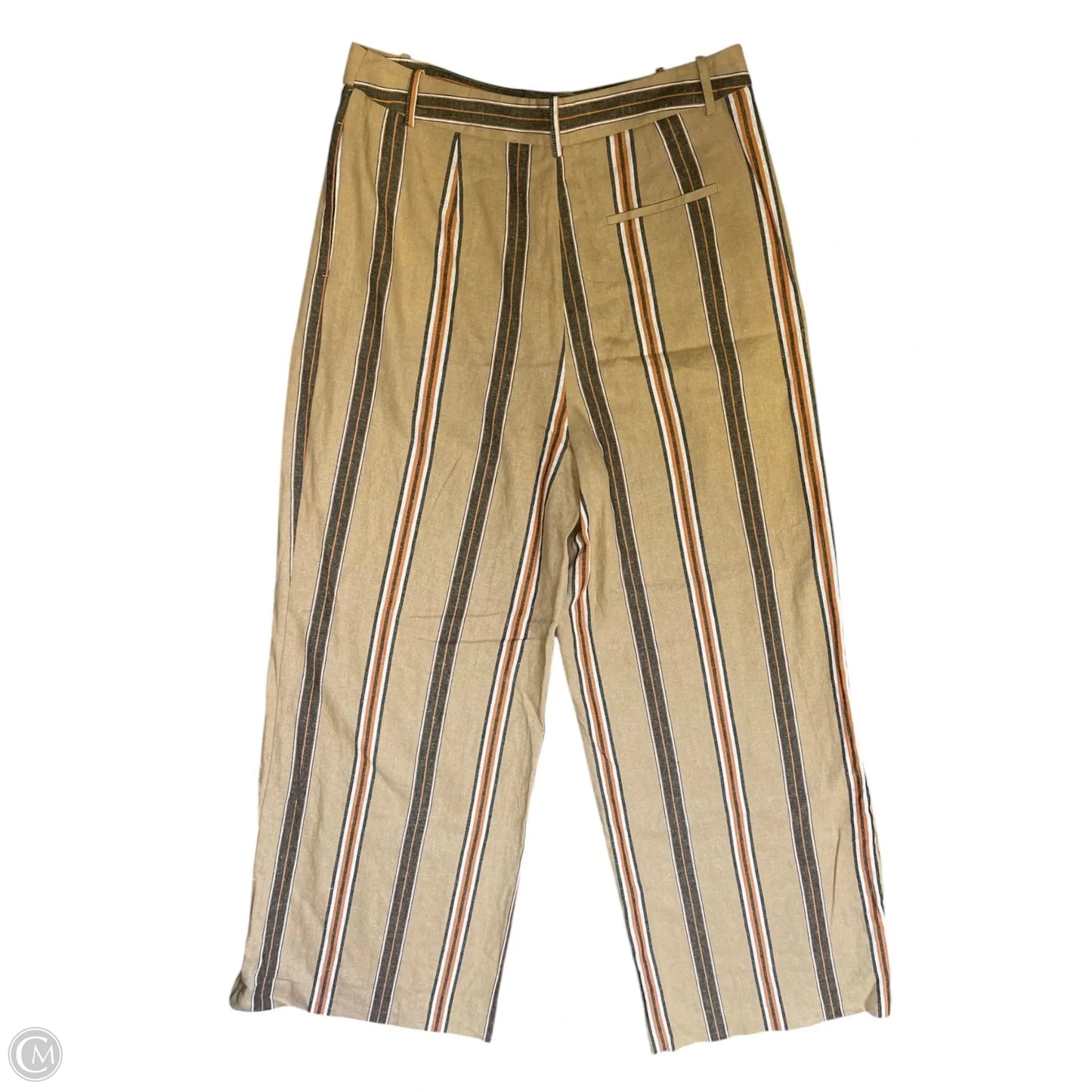 Pants Wide Leg By Worthington In Striped Pattern, Size: 14