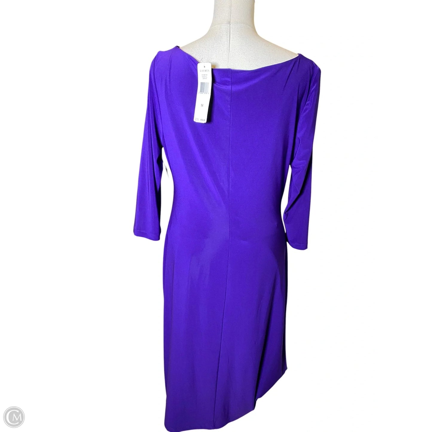 Dress Work By Lauren By Ralph Lauren In Purple, Size: 14