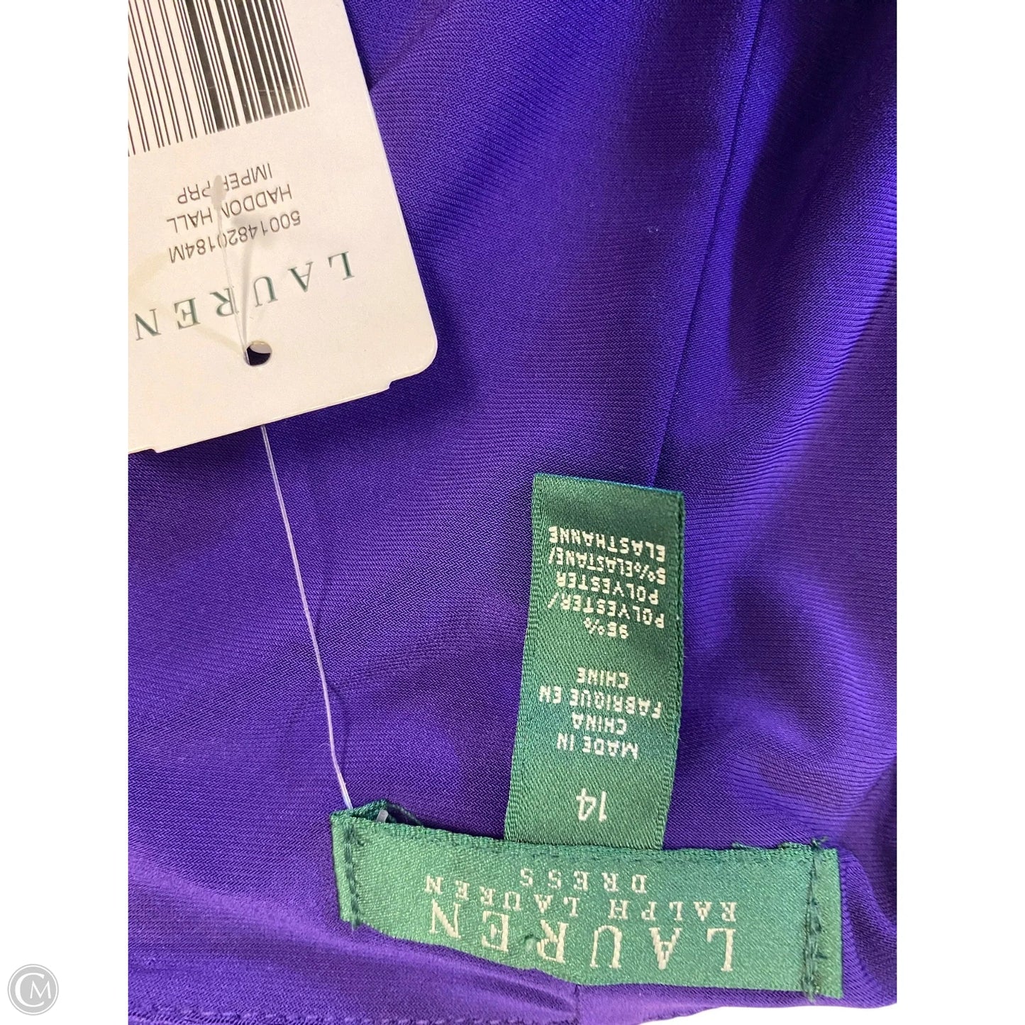 Dress Work By Lauren By Ralph Lauren In Purple, Size: 14