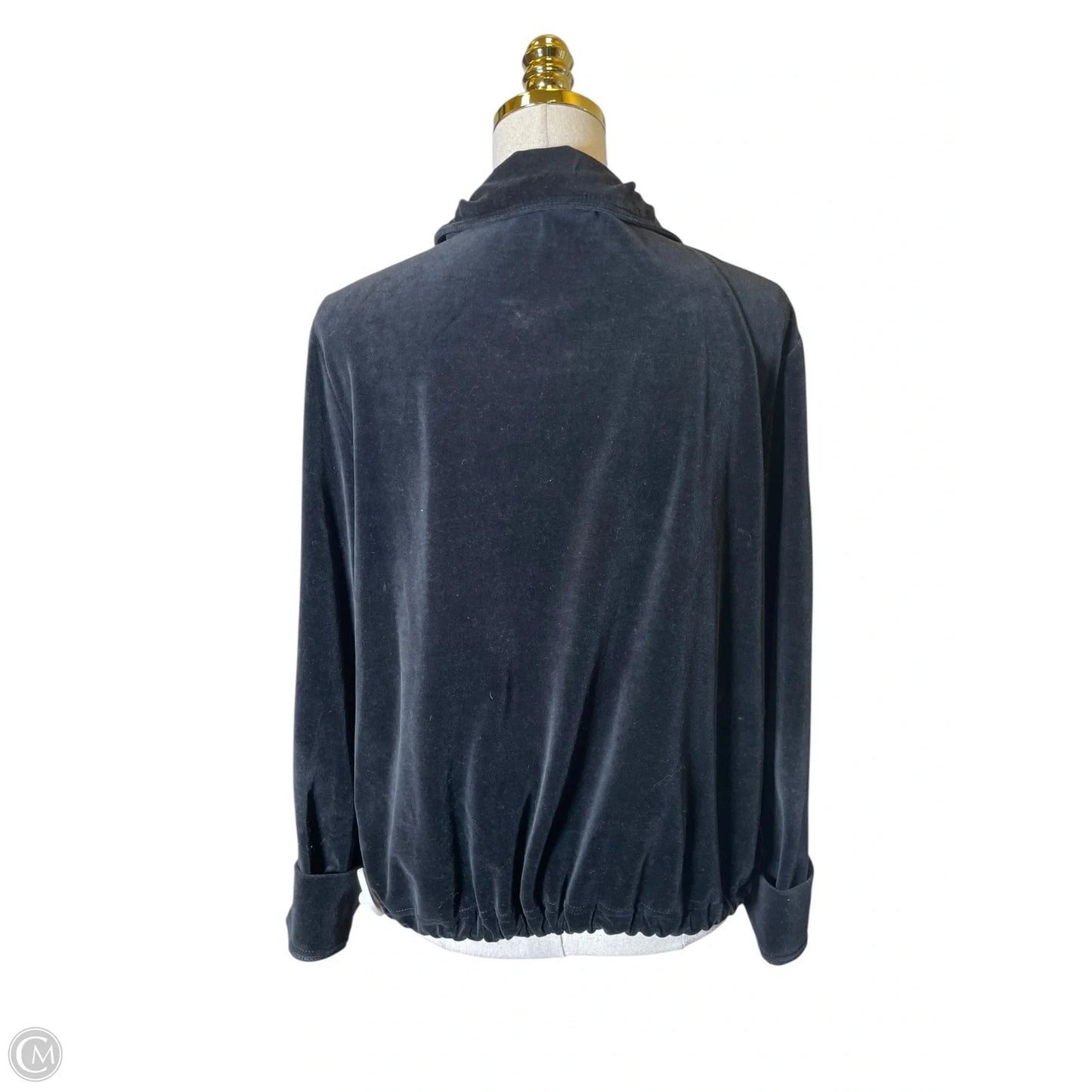 Jacket Luxury Designer By St John Collection In Black, Size: L