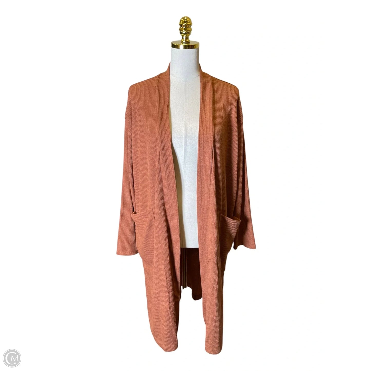 Sweater Cardigan By Dear Scarlett In Brown, Size: L