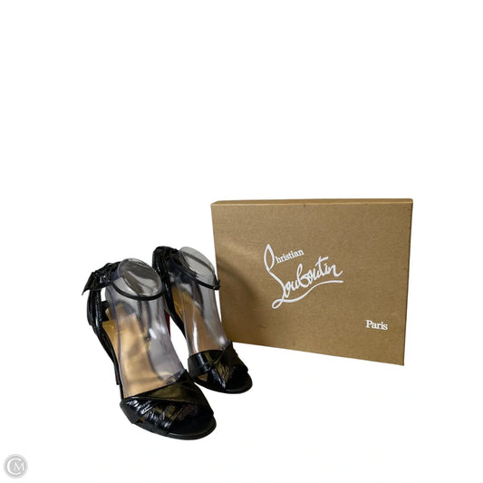 Shoes Luxury Designer By Christian Louboutin In Black, Size: 9.5