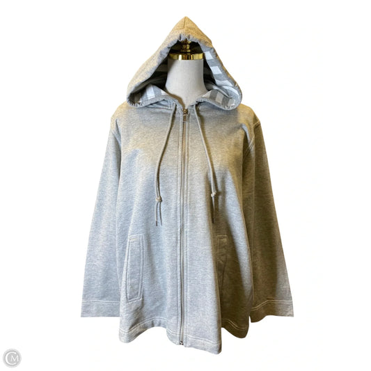 Cardigan By Anne Klein In Grey, Size: 2x