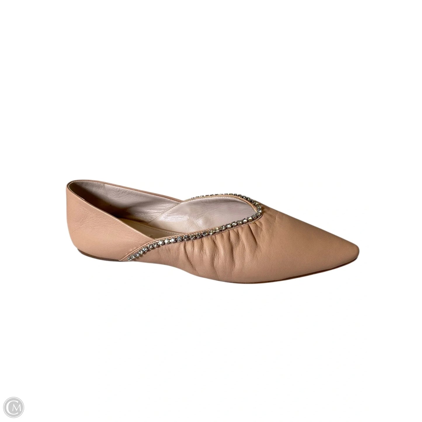 Shoes Luxury Designer By Miu Miu In Beige, Size: 8.5