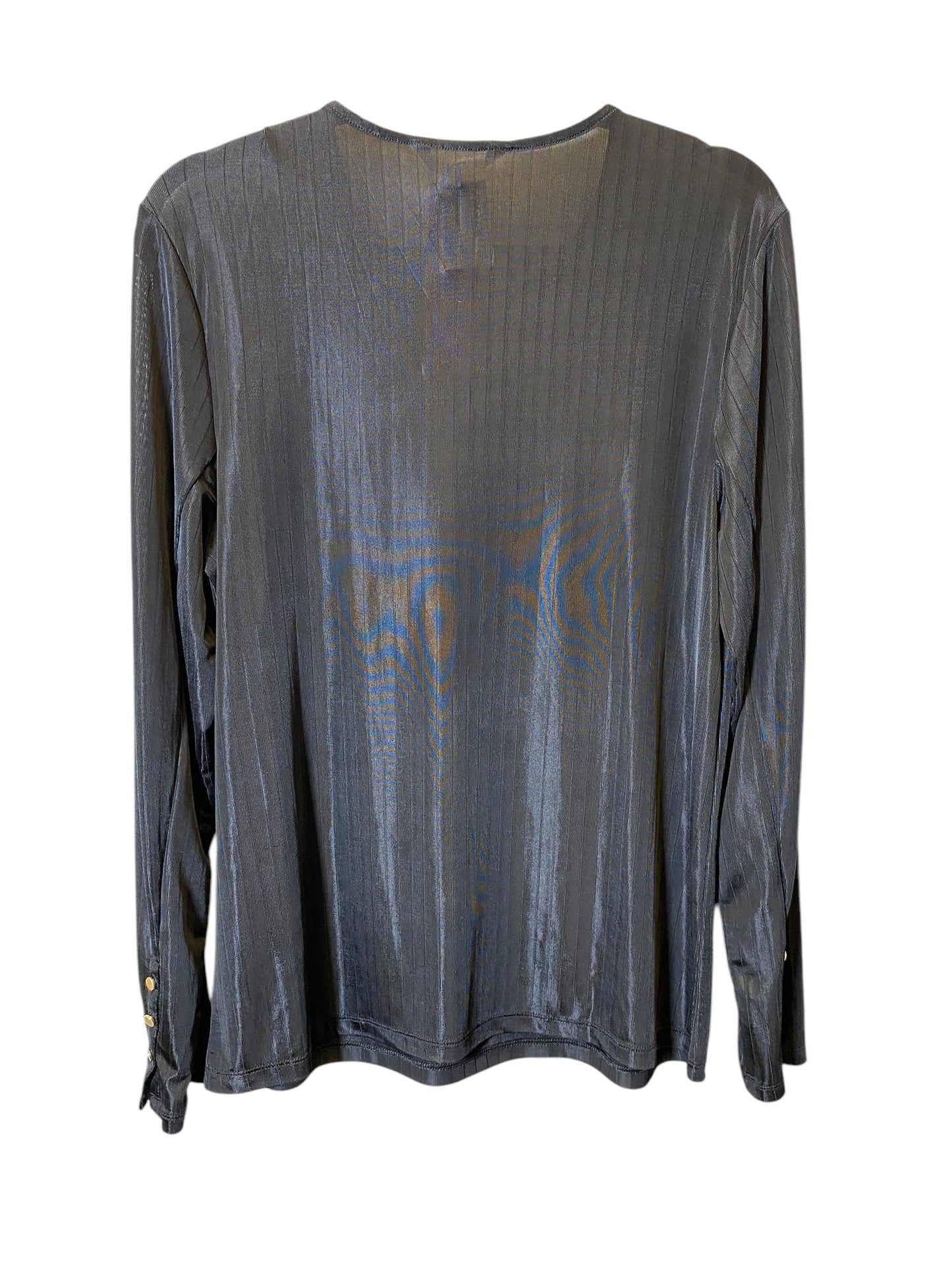 Top Long Sleeve By Banana Republic In Black, Size: Xl
