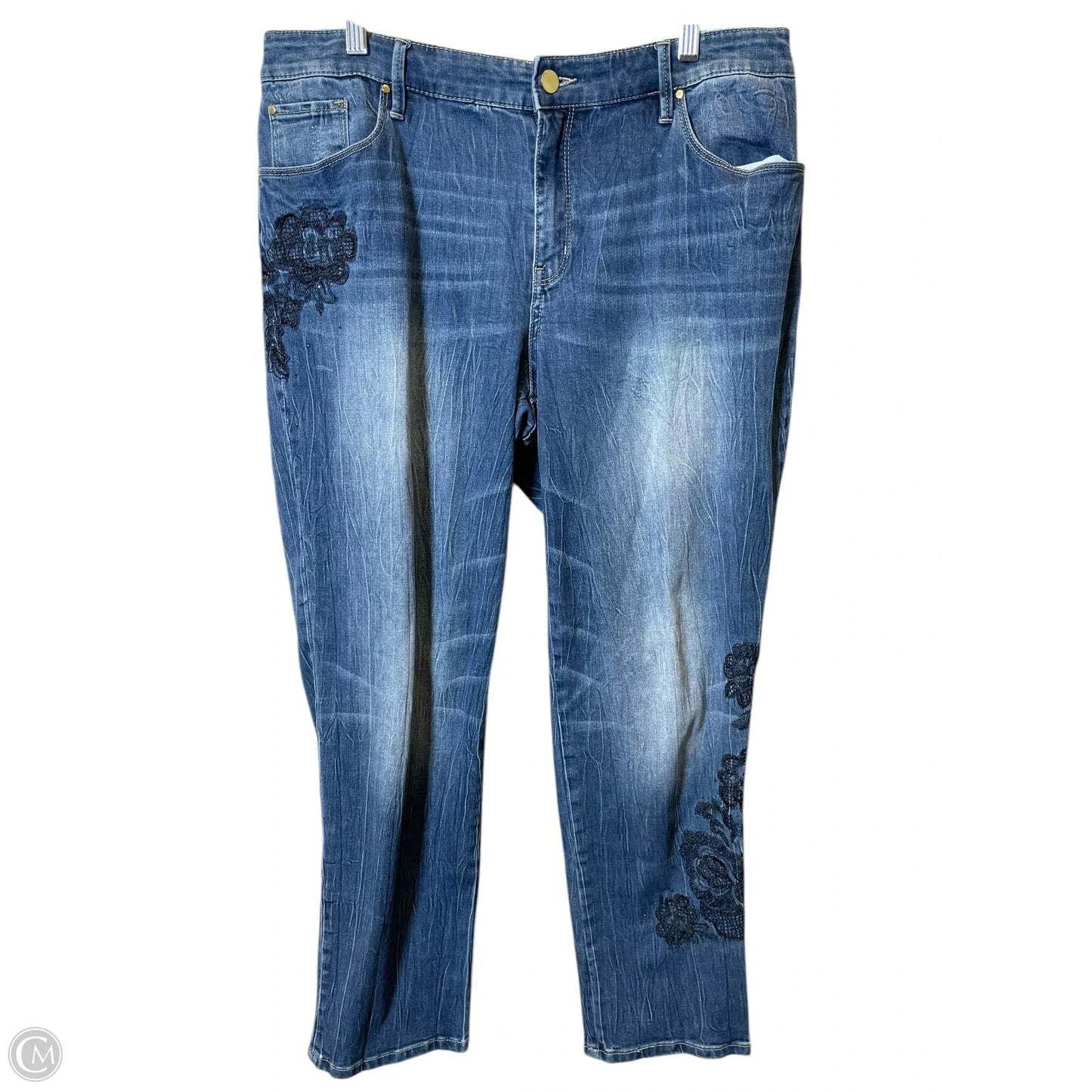 Jeans Skinny By Chicos In Blue, Size: 16