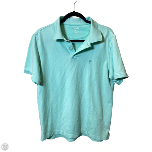 Top Short Sleeve By Izod In Aqua, Size: M