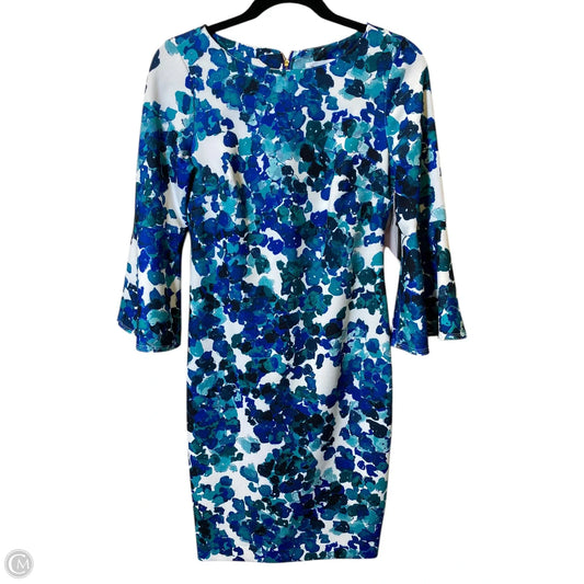 Dress Work By Calvin Klein In Multi-colored, Size: 4