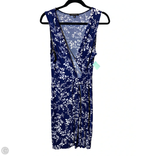 Dress Casual Midi By Hail3y 23 In Blue & White, Size: Xl